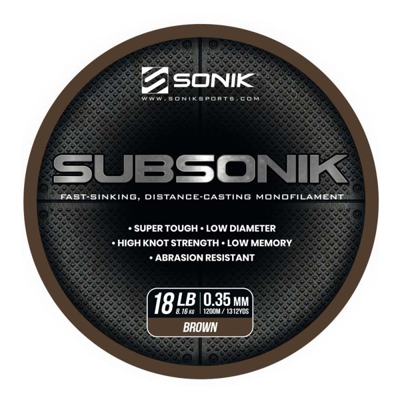 Produktbild Sonik SUBSONIK BROWN 18LB 1200m 0.35mm
