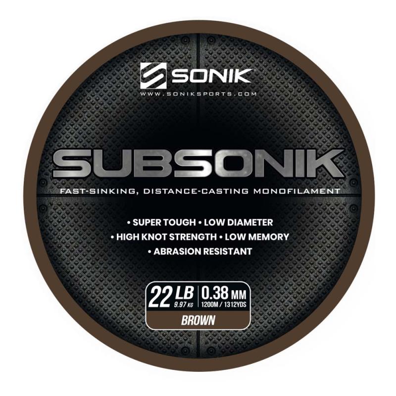 Produktbild Sonik SUBSONIK BROWN 22LB 1200m 0.38mm