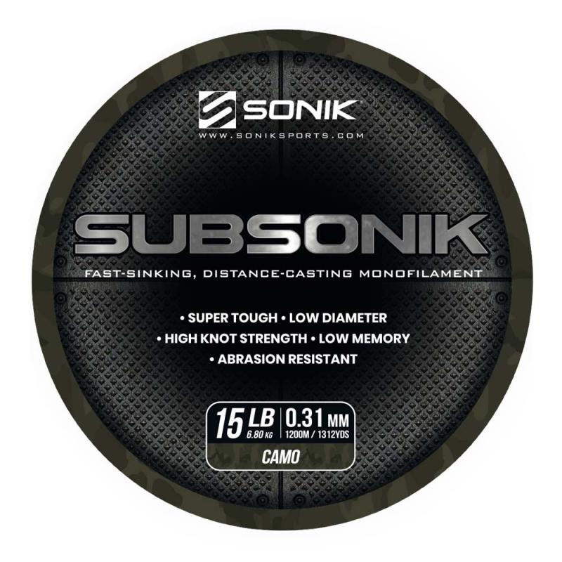 Sonik SUBSONIK CAMO 15LB 1200m 0.31mm
