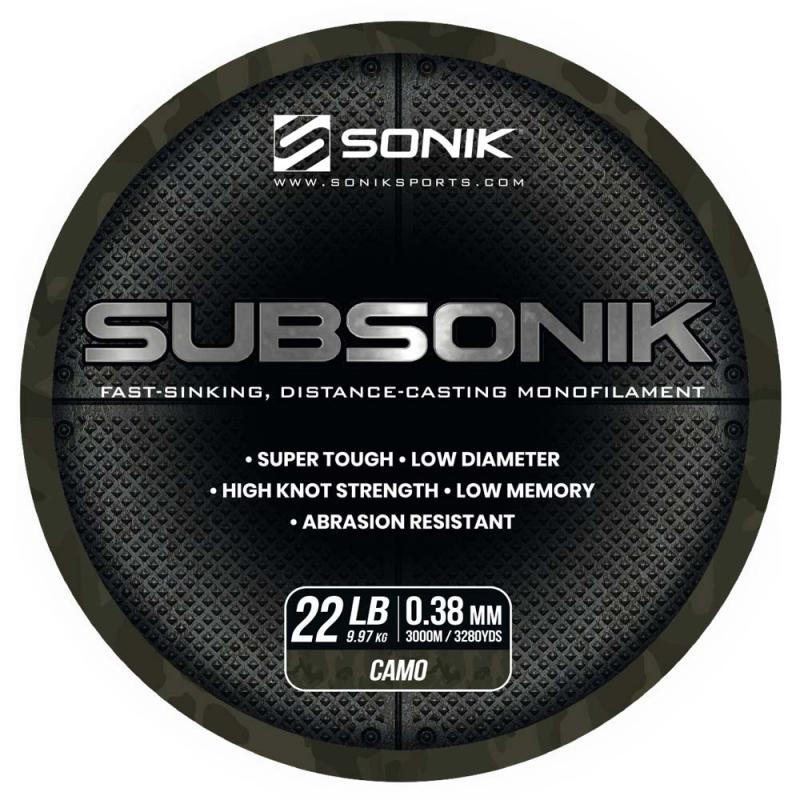 Sonik SUBSONIK CAMO 22LB 3000m 0.38mm