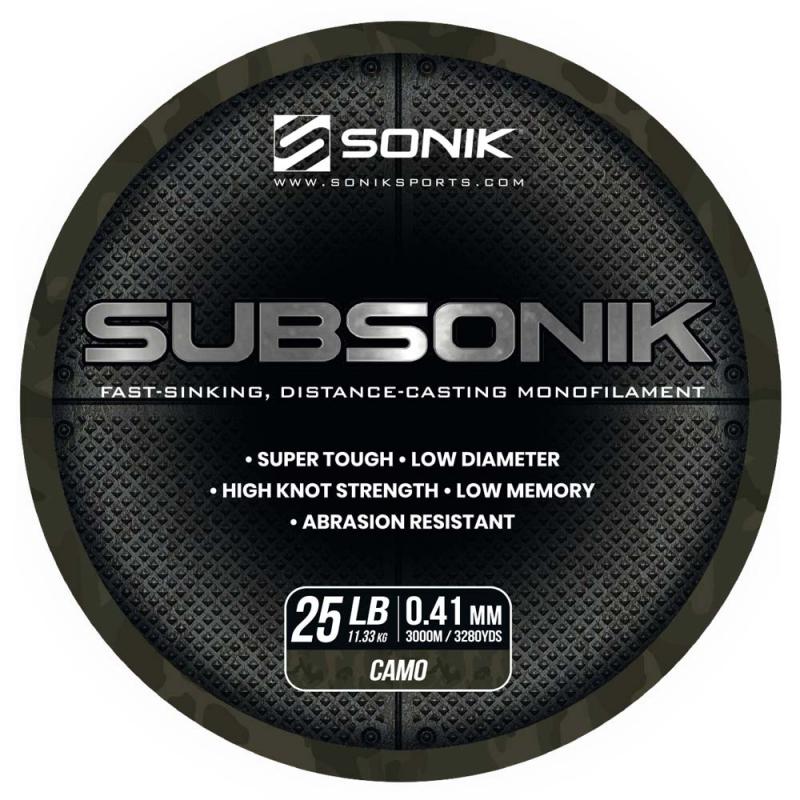 Sonik SUBSONIK CAMO 25LB 3000m 0.41mm