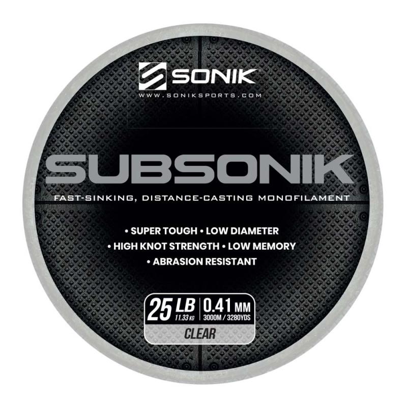 Sonik SUBSONIK CLEAR 25LB 3000m 0.41mm