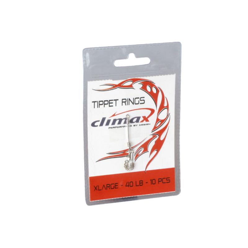 Climax 15lb Tippet Ringe Xsmall 10pcs