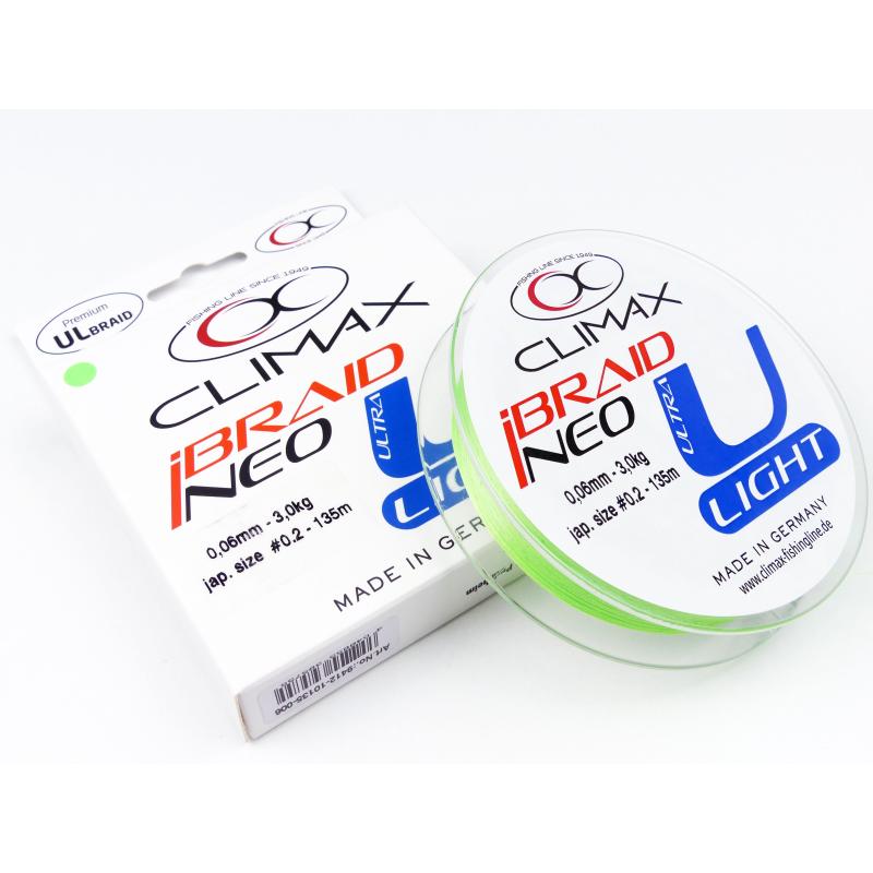 Climax iBraid NEO U-Light mossgreen 135m 0,06mm