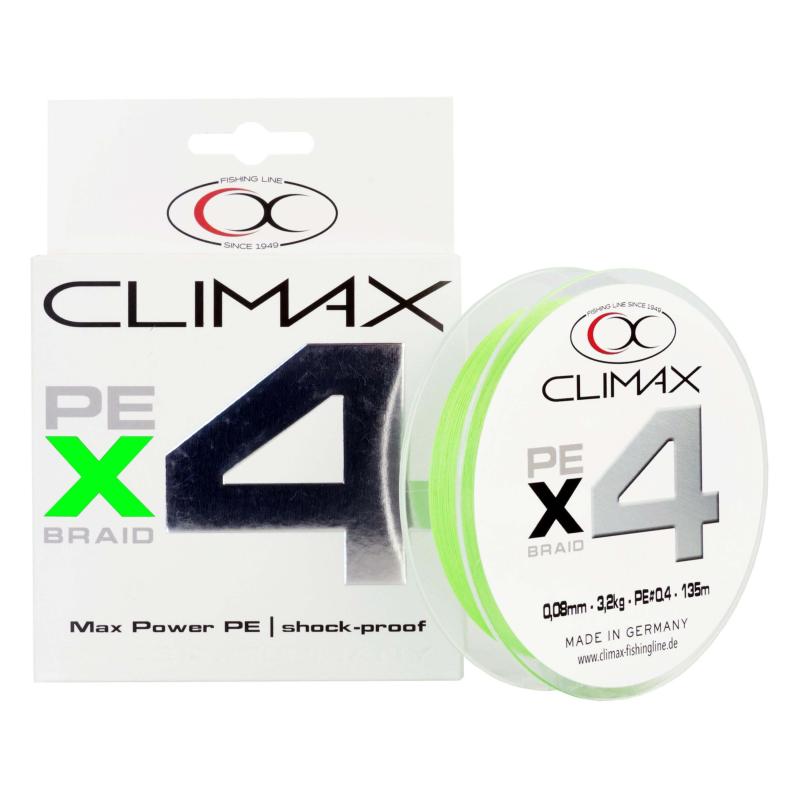 Climax 135m 0,10mm 4X Braid chartreuse