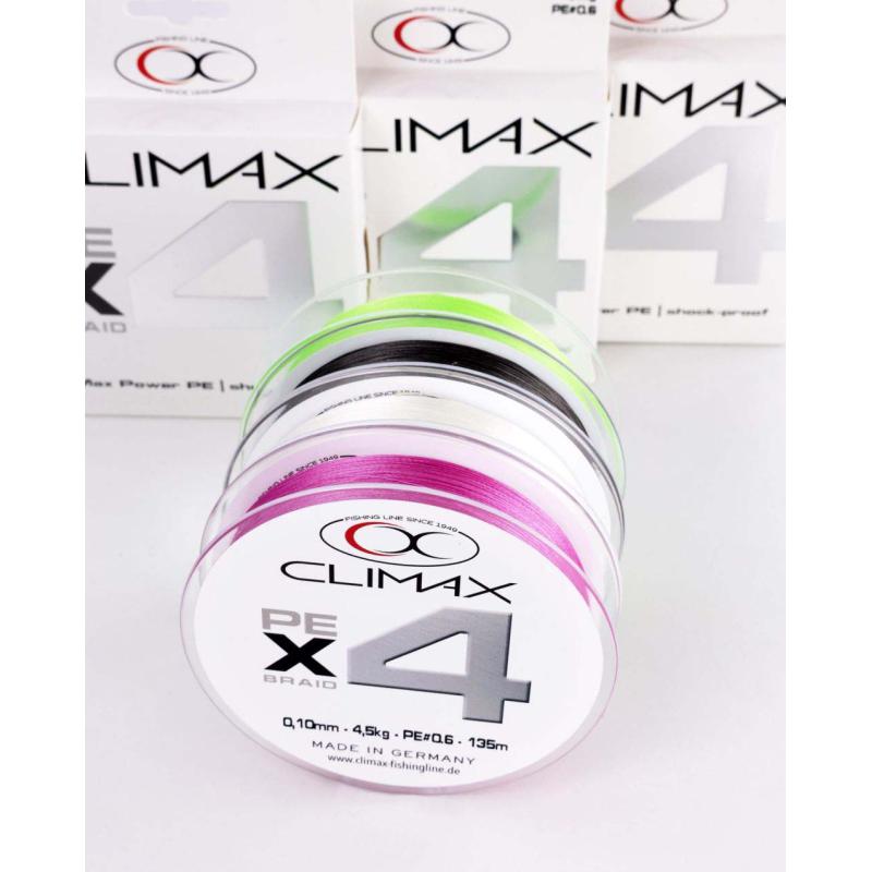 Climax 135m 0,12mm 4X Braid chartreuse
