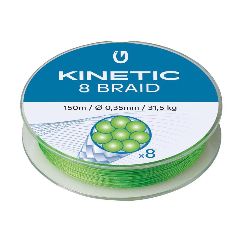 Produktbild Kinetic 8 Braid 300m 0,35mm/31,5kg Fluo Green