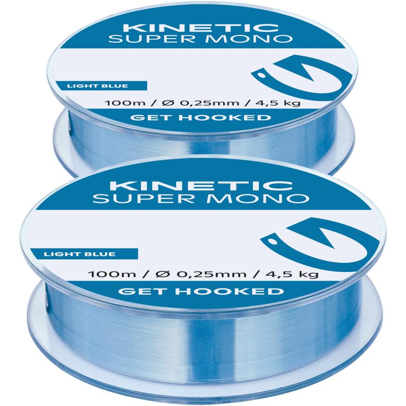 Kinetic Super Mono 2x100m 0,50mm/17,3kg Light Blue