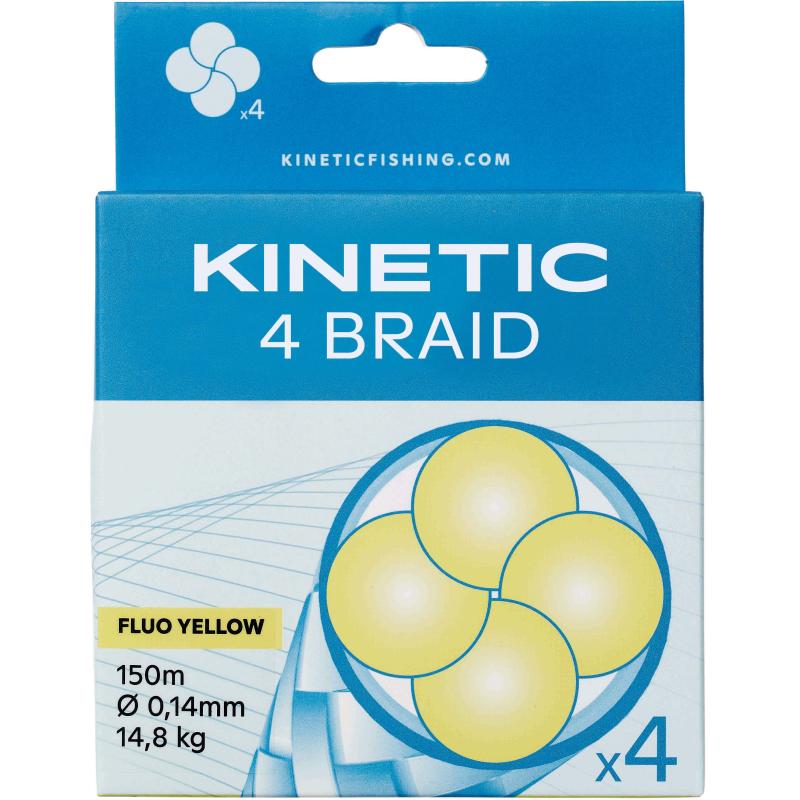Kinetic 4 Braid 150m 0,25mm/21,0kg Dusty Green