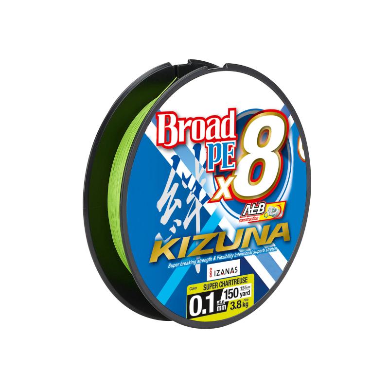 Owner Kizuna 8braid chartreuse 135m 0,21mm