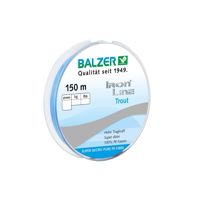 Balzer Ironline Trout 3-fach blau 150m 0,04mm
