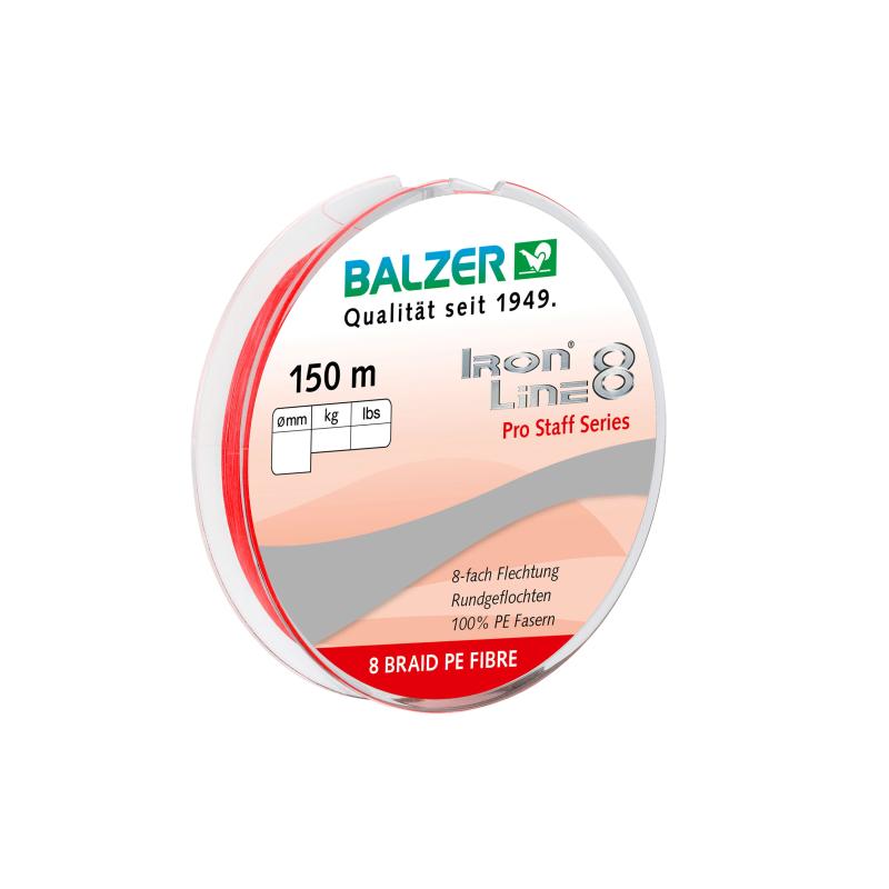 Balzer Ironline Pro Staff 8-fach rot 150m 0,10mm