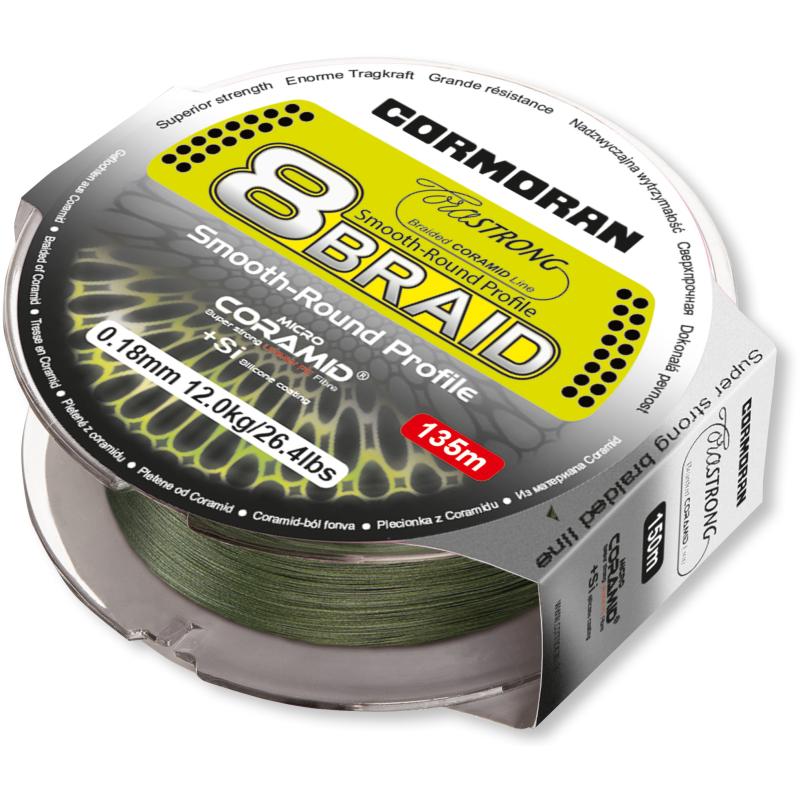 Cormoran Corastrong 8-Braid gr&uuml;n 0.25mm 1200m