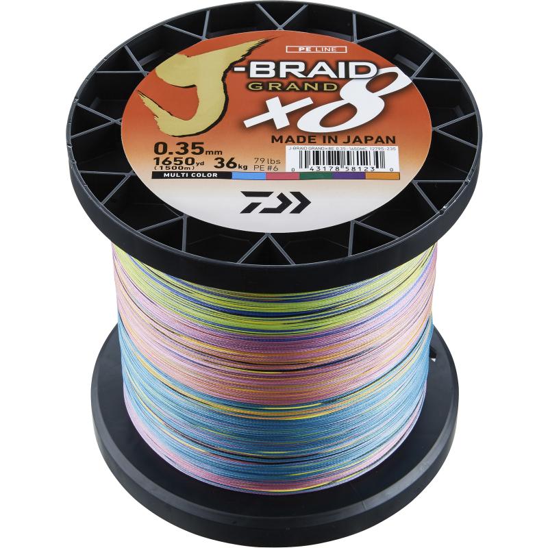 Daiwa J-Braid 1500m 0.22mm multicolor