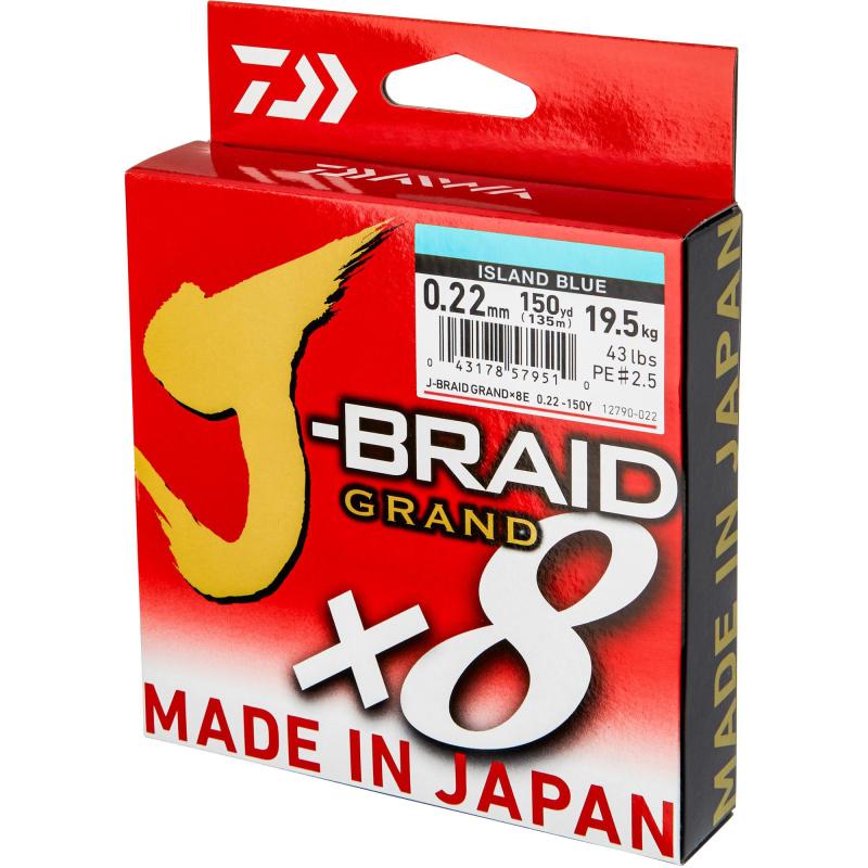 Produktbild Daiwa J-Braid Grand X8E 0.16mm-135m IB