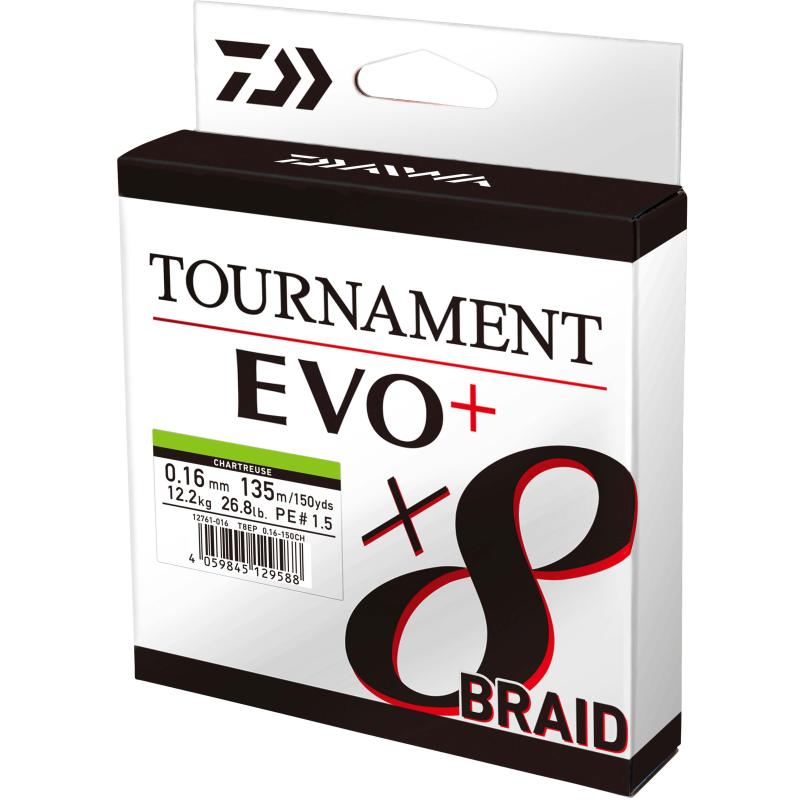 Produktbild Daiwa Tournament x8 Br. EVO+ 0.12mm 900m CH