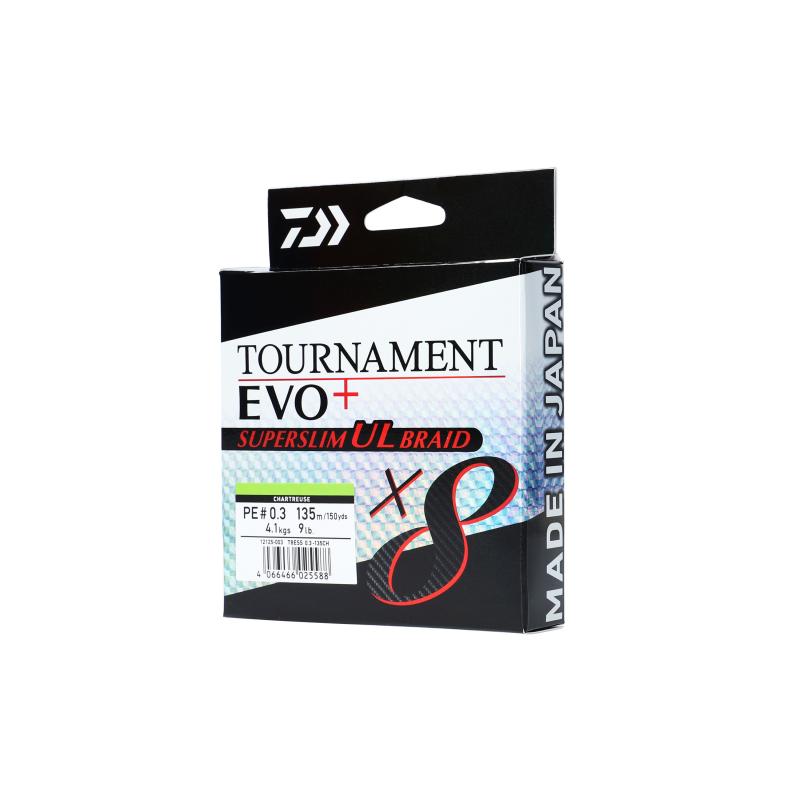 Daiwa TNx8 EVO+ SUPER SLIM UL Braid PE 0.5 -135m CH