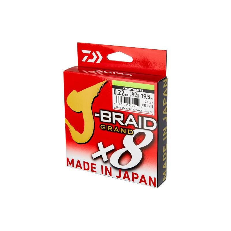 Daiwa J-Braid Grand X8E 0.20mm-135m CH