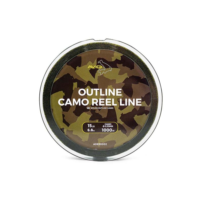 Avid Outline Camo Reel Line 15Lb 1000M
