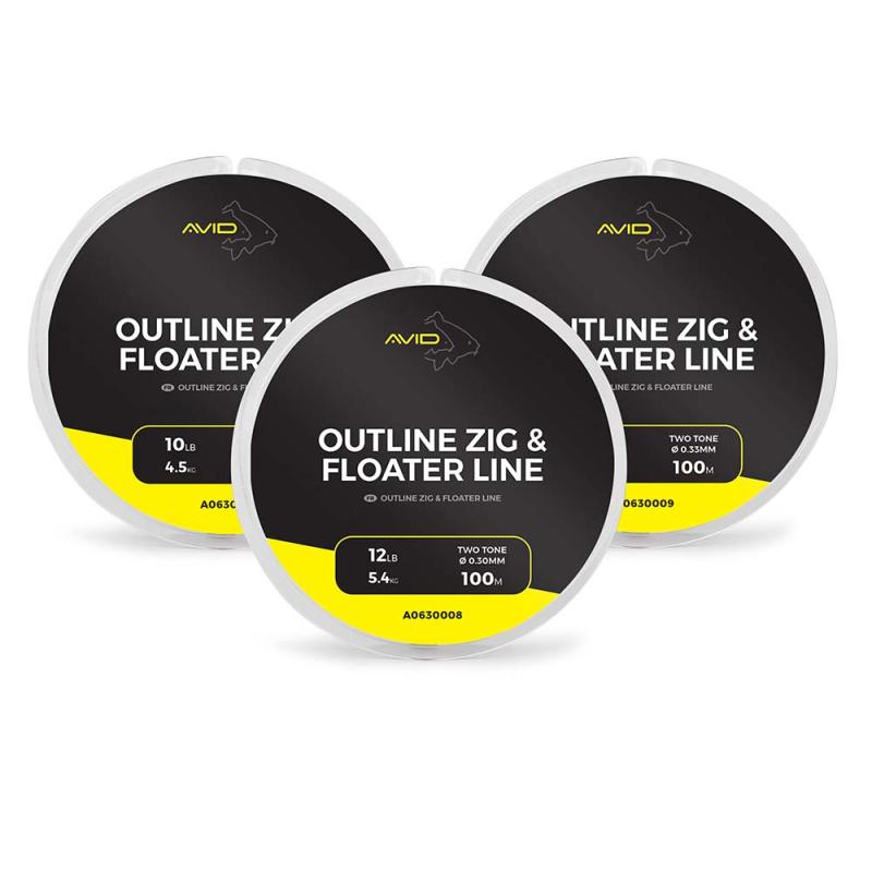 Avid Outline Zig & Floater Line - 10Lb