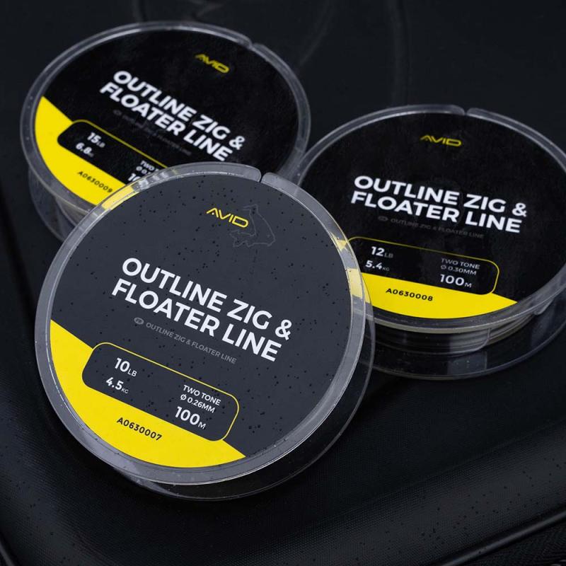Avid Outline Zig & Floater Line - 10Lb