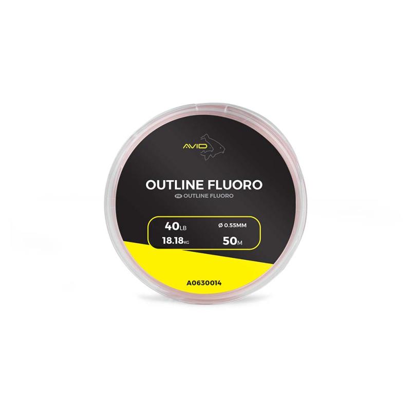 Avid Outline Fluoro 50M-40Lb/18.18Kg -0.55mm