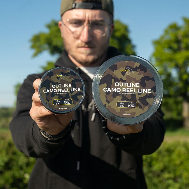Avid Outline Camo Reel Line 10Lbs 1000M