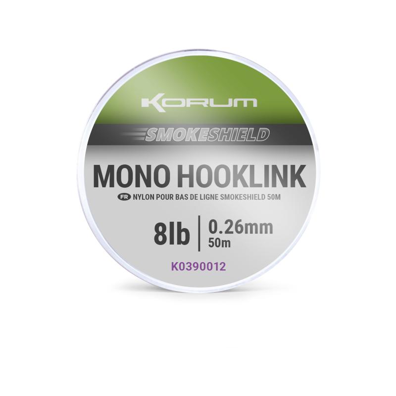 Korum Smokeshield Mono Hooklink - 8Lb/0.26Mm