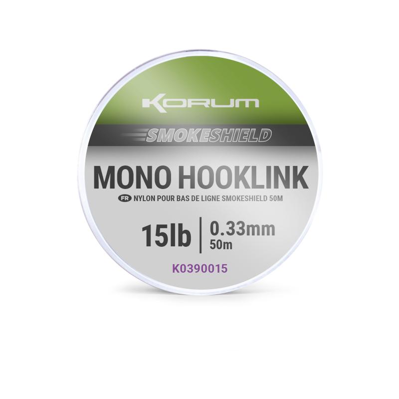 Korum Smokeshield Mono Hooklink - 15Lb/0.33Mm