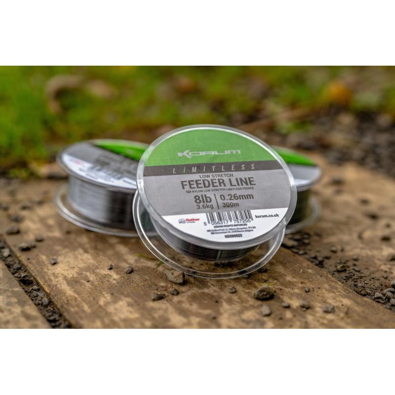 Korum Limitless Low Stretch Feeder Line 0.28mm