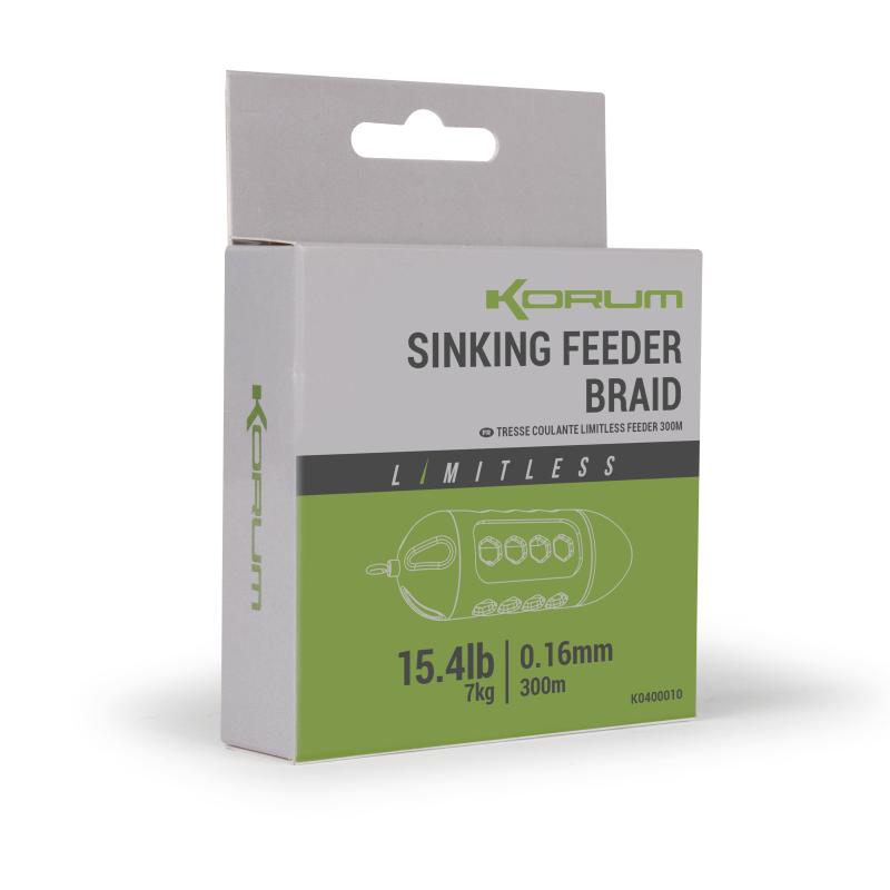 Korum Limitless Sinking Feeder Braid 0.16mm