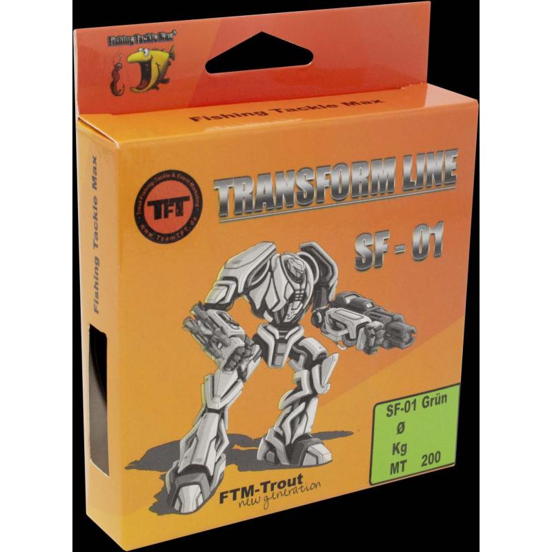 - Trout New Generation Transform Line Fluo green &Oslash; 0,18 200m
