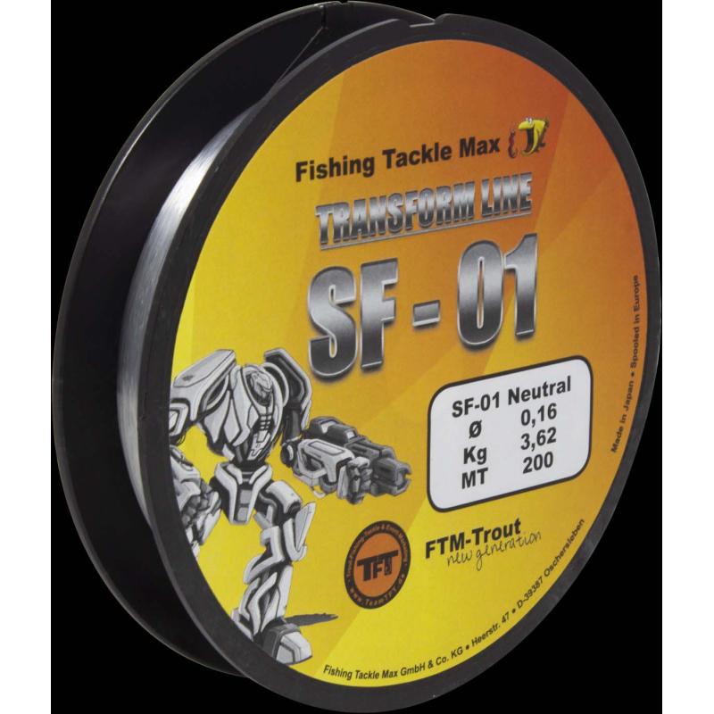- Trout New Generation Transform Line Fluo clear &Oslash; 0,16 200m