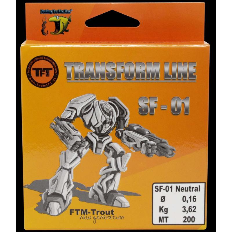 - Trout New Generation Transform Line Fluo clear &Oslash; 0,16 200m