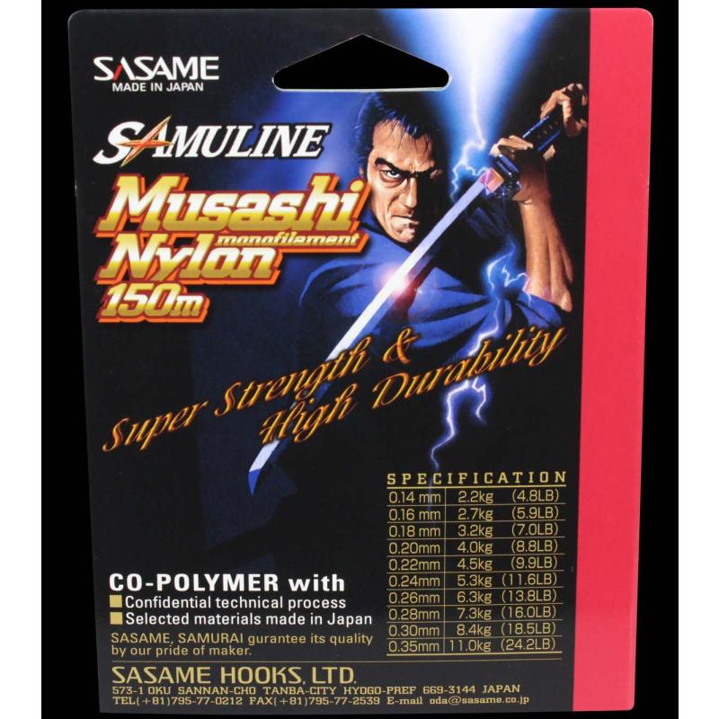 Sasame Schnur Nylon Musashi &Oslash; 0.14 mm - 150 m