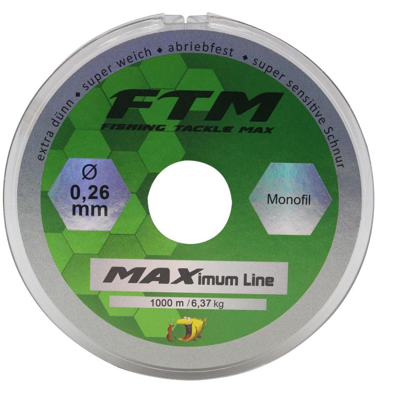 Fishing Tackle Max Schnur MAXimum Line &Oslash; 0,26 mm 1000 m