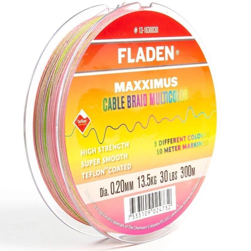 Fladen Maxximus Cable Braid multicolor 300m 0.13mm 18lbs 8kg