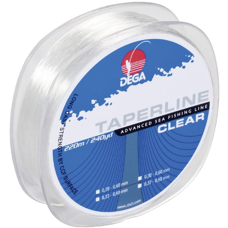 DEGA Taper Line Schlagschnur transparent 0,28-0,60mm 220m