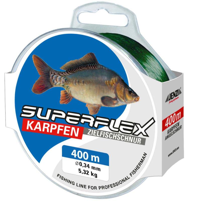 Produktbild JENZI Angelschnur, 400m, Karpfen, 0,34