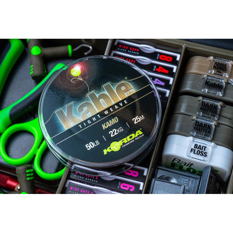 Korda Kabel Tight Weave 25 m Weed Kamo