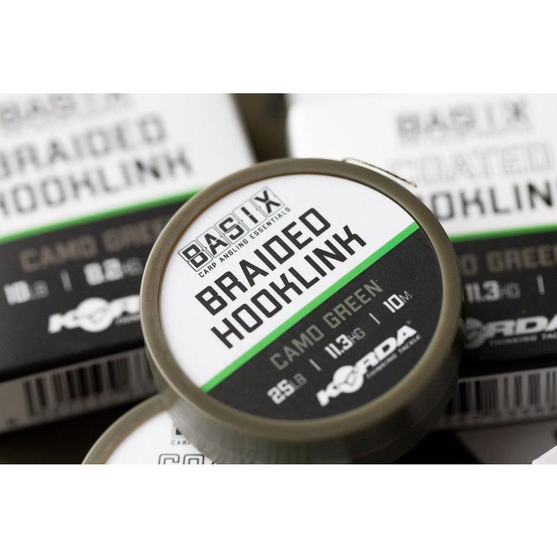 Korda Basix Braided Hooklink 25 lb 10 m