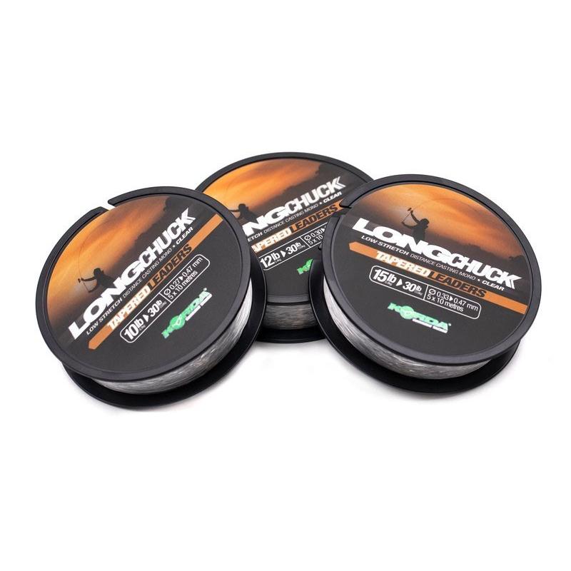 Korda LongChuck Tapered Leaders 12-30lb/0.30-0.47mm