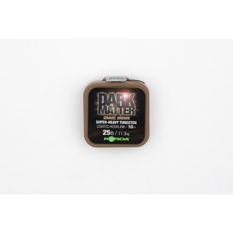 Korda Dark Matter Tungsten Coated Braid Gravel Brown 18 lb 10 m
