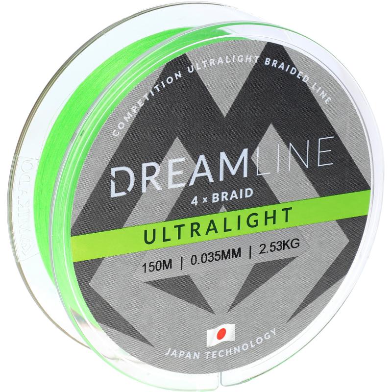 Mikado Dreamline Ultralight - 0.058mm/4.43Kg/150M - Fluo Gr&uuml;n