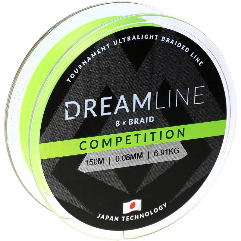 Mikado Dreamline Competition - 0.08mm/6.91Kg/150M - Fluo Gr&uuml;n