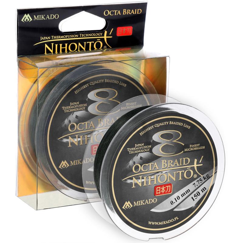 Mikado Nihonto Octa Braid - 0.10mm/7.75Kg/150M - Gr&uuml;n