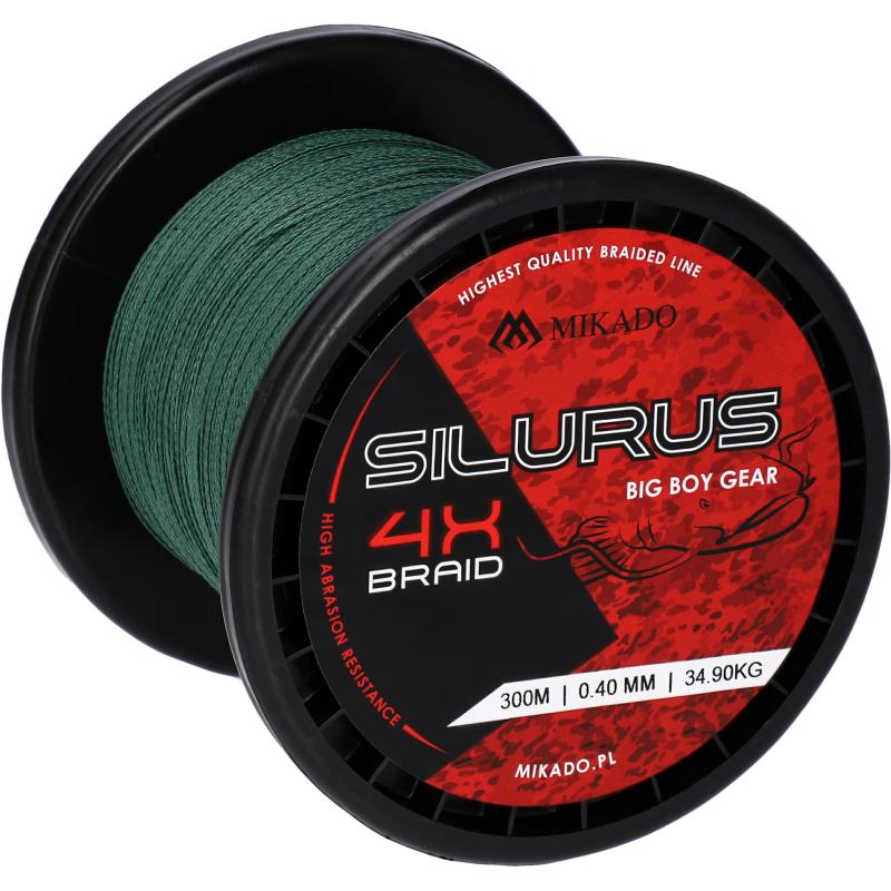 Mikado Silurus 4 X Braid - 0.35mm/33.40Kg/300M - Gr&uuml;n