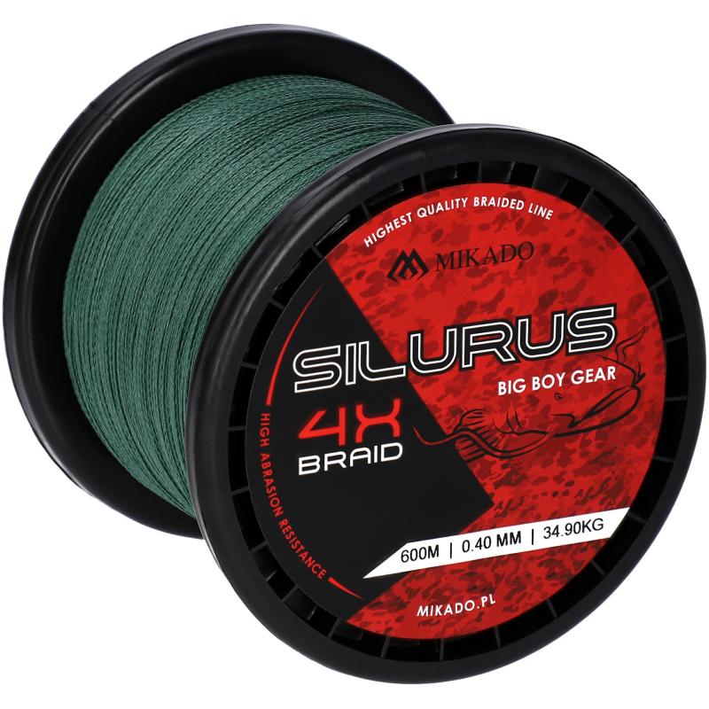Mikado Silurus 4 X Braid - 0.50mm/41.80Kg/600M - Gr&uuml;n