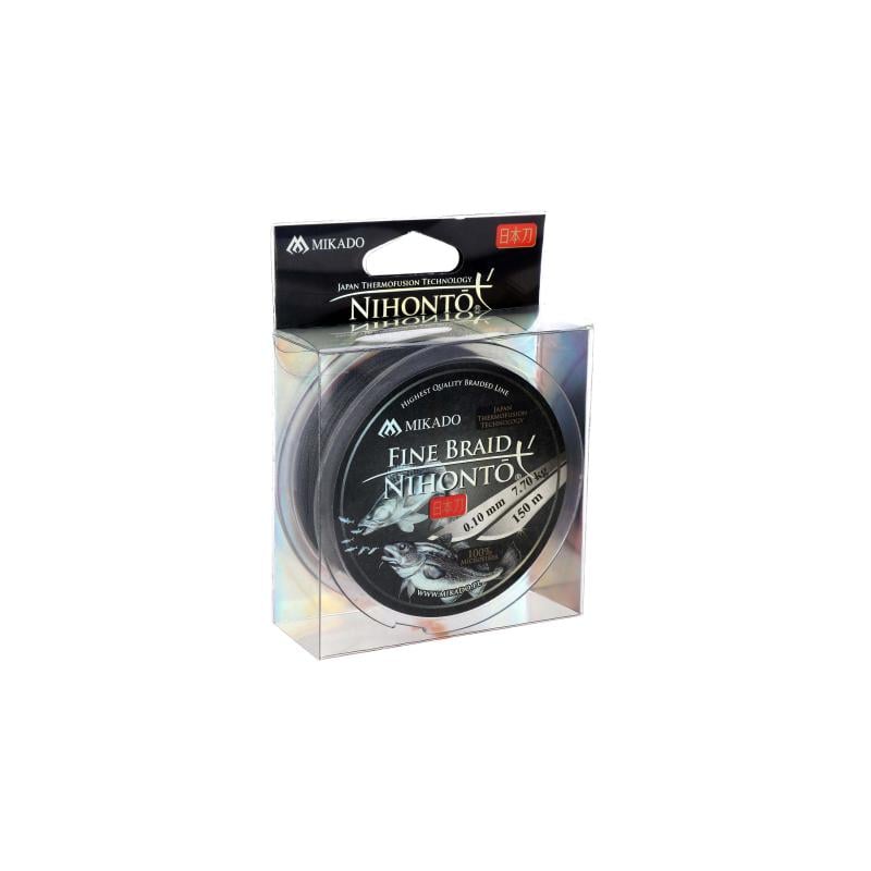 Mikado Nihonto Fine Braid - 0.35mm/33.4Kg/150M - Schwarz