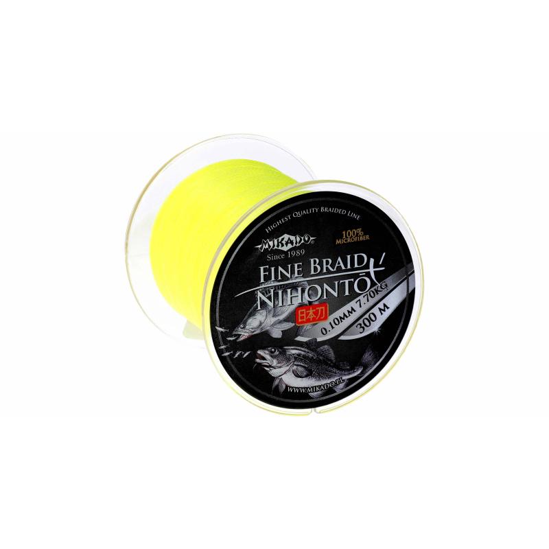Mikado Nihonto Fine Braid - 0.40mm/34.9Kg/300M - Fluo Gelb